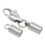 5pcs Stainless Steel Clasps for Leather Cord Lock DIY Bracelet