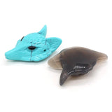 Handcarved Foxes Head Shape Beads Pendant Natural Stone Crystal Pendant Charms