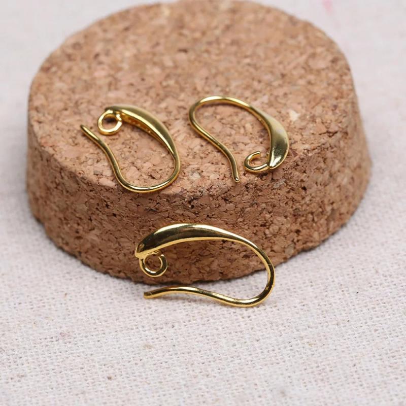50pcs/lot 10x19mm Copper Ear Wire Hooks for Earring Making