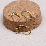 50pcs/lot 10x19mm Copper Ear Wire Hooks for Earring Making