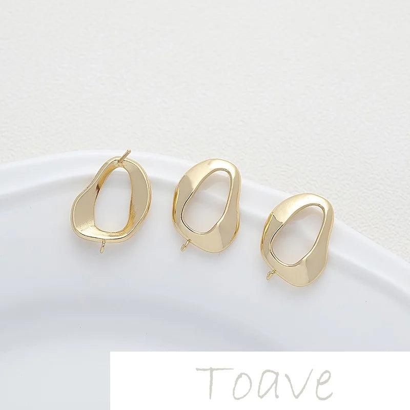 Irregular Hollow Earrings DIY Craft Material