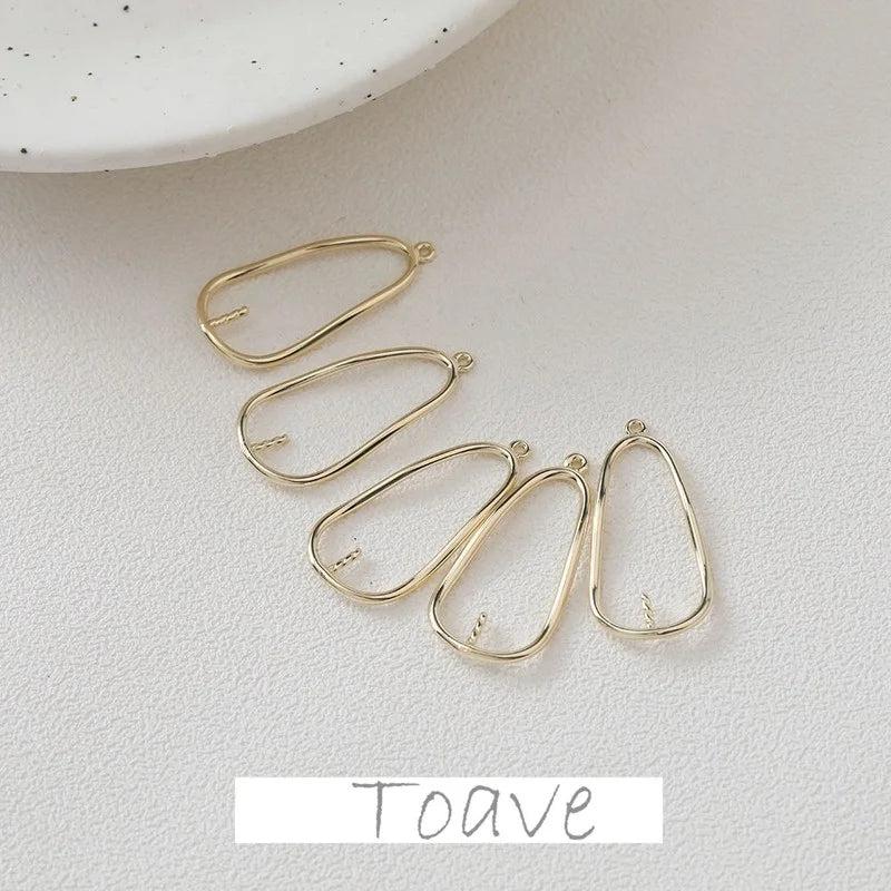 Color-Preserving Plating Water Drop Pearl Pendant Earrings