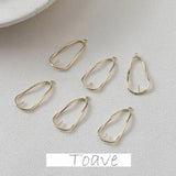 Color-Preserving Plating Water Drop Pearl Pendant Earrings