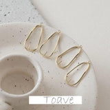 Color-Preserving Plating Water Drop Pearl Pendant Earrings