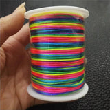 100M/Lot Satin Cords 1.5mm DIY String Accesories Baby Silicone Teething