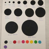 500pcs 2.5CM Felt Circles Eco-friendly Round Fabric Pads
