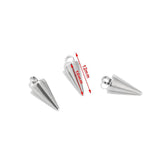 Golden/Steel Stainless Steel Cone Pendants 6MM*13MM