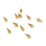 Golden/Steel Stainless Steel Cone Pendants 6MM*13MM