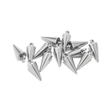 Golden/Steel Stainless Steel Cone Pendants 6MM*13MM