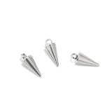 Golden/Steel Stainless Steel Cone Pendants 6MM*13MM