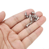 Golden/Steel Stainless Steel Cone Pendants 6MM*13MM