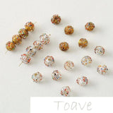 Glazed Silver Foil Beads DIY Material