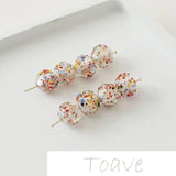 Glazed Silver Foil Beads DIY Material