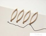 2pcs Alloy Pearl Drill Stud Earrings DIY Accessories