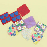 10 PCS Square Acrylic Flower Earrings for DIY Jewelry Making