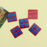 10 PCS Square Acrylic Flower Earrings for DIY Jewelry Making