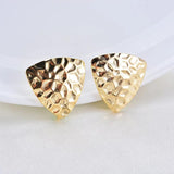 10Pcs Triangle Stud Earrings DIY Jewelry Making Findings Hooks