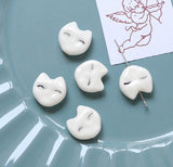 Hand-Painted Fox Ceramic Beads for DIY Jewelry Making