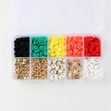 6mm Polymer Clay Bead Round Chip Disk Loose Spacer DIY Bracelet Necklace