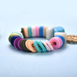 6mm Polymer Clay Bead Round Chip Disk Loose Spacer DIY Bracelet Necklace