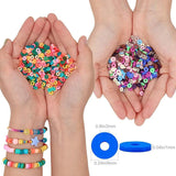 6mm Polymer Clay Bead Round Chip Disk Loose Spacer DIY Bracelet Necklace