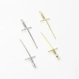 European Retro Alloy Sword Pendant Diy Jewelry Materials