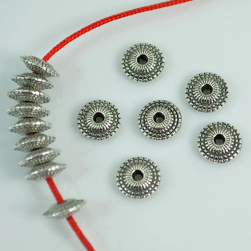 50pcs Alloy Sun Flower Spacer Beads for DIY Jewelry Making