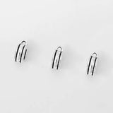 20pcs Antique Silver Slider Spacer Bails Charms for 6mm Round Leather Jewelry