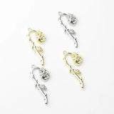 10PCS European Alloy Withered Rose Pendant DIY Accessories