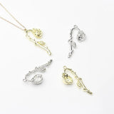 10PCS European Alloy Withered Rose Pendant DIY Accessories