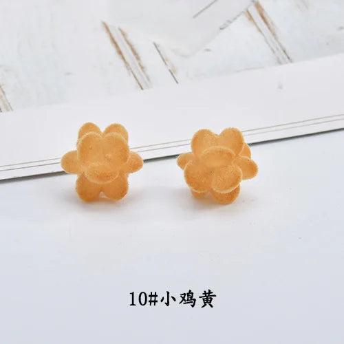 Micro-velvet Petal Ball Pendant Earrings Kit