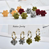 Micro-velvet Petal Ball Pendant Earrings Kit