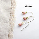 Fresh Petal Tulip Flower Hair Accessories DIY Jewelry Earrings