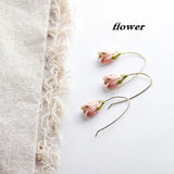 Fresh Petal Tulip Flower Hair Accessories DIY Jewelry Earrings