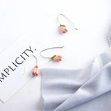 Fresh Petal Tulip Flower Hair Accessories DIY Jewelry Earrings