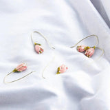 Fresh Petal Tulip Flower Hair Accessories DIY Jewelry Earrings
