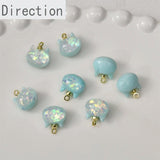 3D Glitter Kitten Head Resin Pendant Jewelry DIY