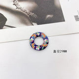 Acrylic Resin Ring Pendant Earrings DIY Accessories