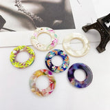 Acrylic Resin Ring Pendant Earrings DIY Accessories