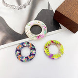 Acrylic Resin Ring Pendant Earrings DIY Accessories