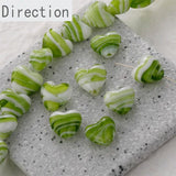Heart-shaped Glass Beads DIY Necklace Set