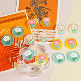 Flower Patch Acrylic Frosted DIY Earrings Material