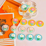 Flower Patch Acrylic Frosted DIY Earrings Material