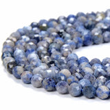 Sodalite Gemstone 2/3/4mm Faceted Beads Jewelry Making DIY Bracelet 15''