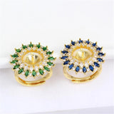 14k Plated Zirconia Ring with Pearl Holder