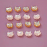 Cat Head Drum Resin Earring DIY Accessories