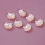 Cat Head Drum Resin Earring DIY Accessories