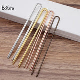 BoYuTe Brass U Shaped Hair Fork Hairpin Diy Hair Accessories