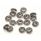 DIY Charms Beading Silver Spacers 6*1mm 200pcs
