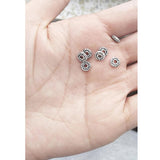 DIY Charms Beading Silver Spacers 6*1mm 200pcs